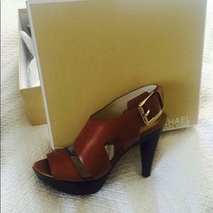 Michael Kors cognac heels